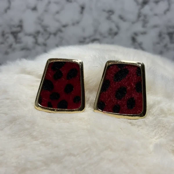 Aretes square animal print – 5 colores únicos