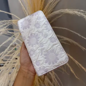 Billetera floral para mujer en tonos pastel
