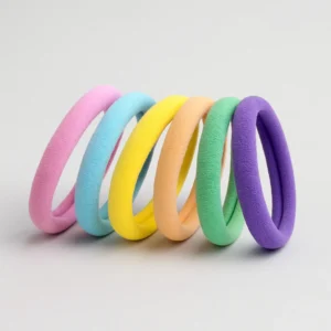 Juego de ligas para el cabello multicolor