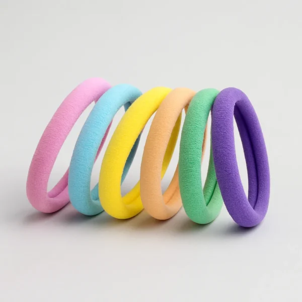 Juego de ligas para el cabello multicolor