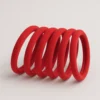 Juego de ligas para el cabello rojo