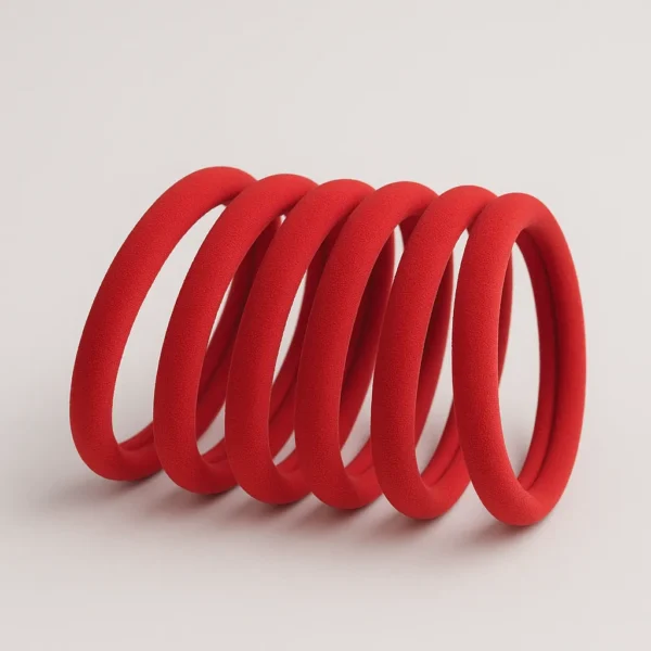Juego de ligas para el cabello rojo