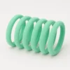 Juego de ligas para el cabello verde