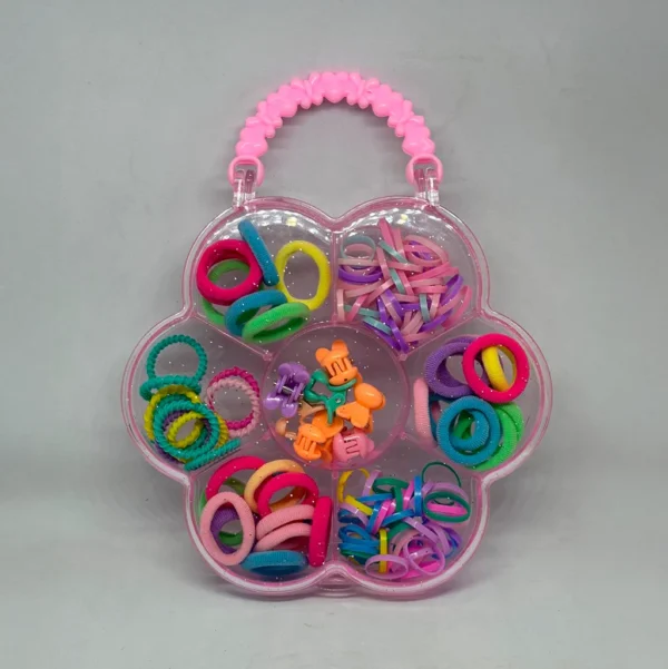 Bolso para niñas con ligas de colores | Diseño tierno